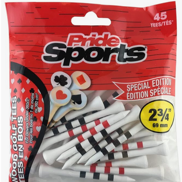 PrideSports 2-3/4" Playing Card Tees, White (PS23445C)